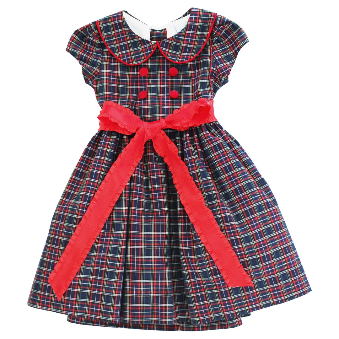 blue spruce/red cord dress