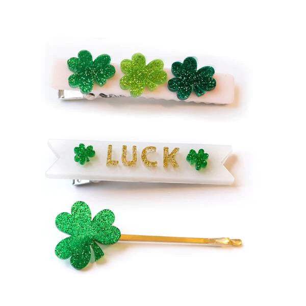 Lucky charm hair clips