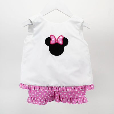 Mouse head with bow millie set