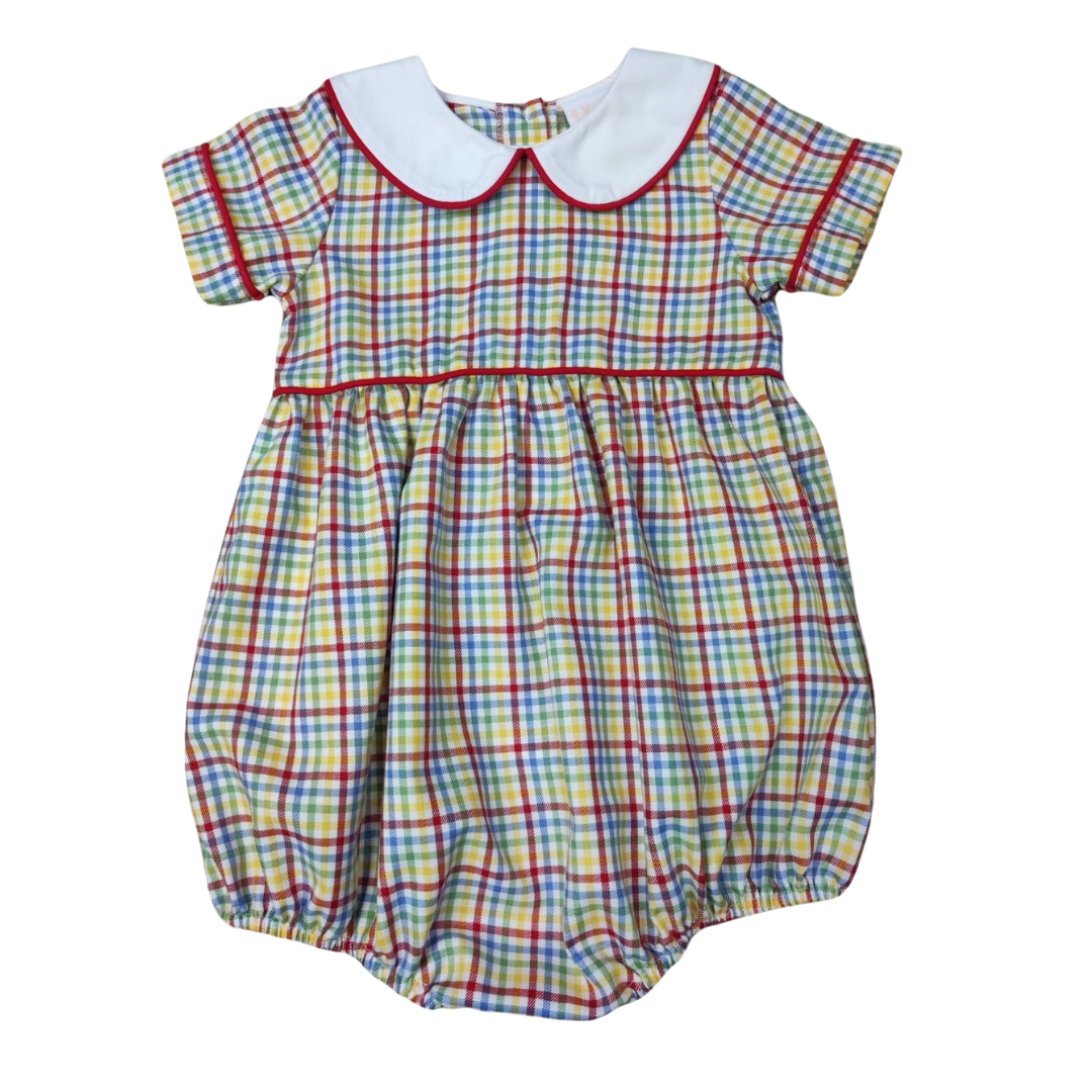 SCHOOL DAYS PLAID BOYS BUBBLE