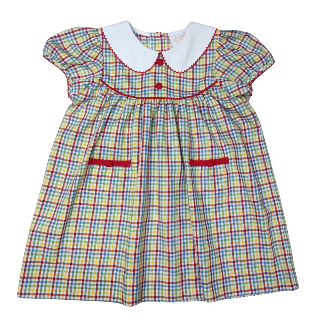 SCHOOL DAYS PLAID GIRLS DRESS