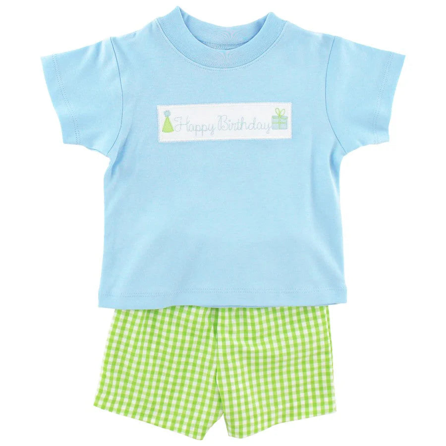 BOY BIRTHDAY SHORT SET