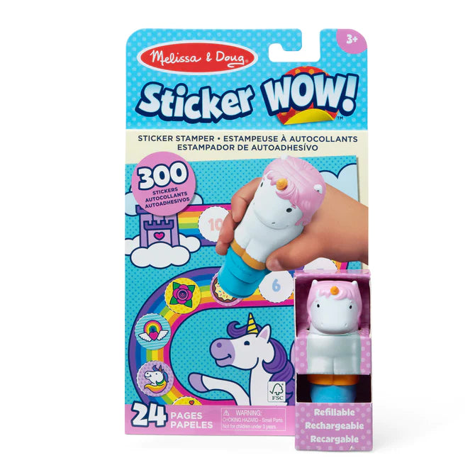 Sticker WOW Unicorn