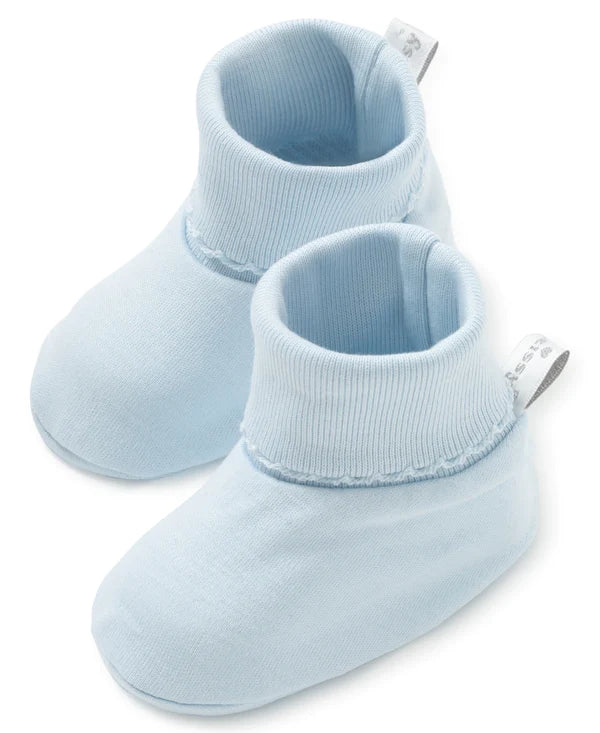Baby booties blue