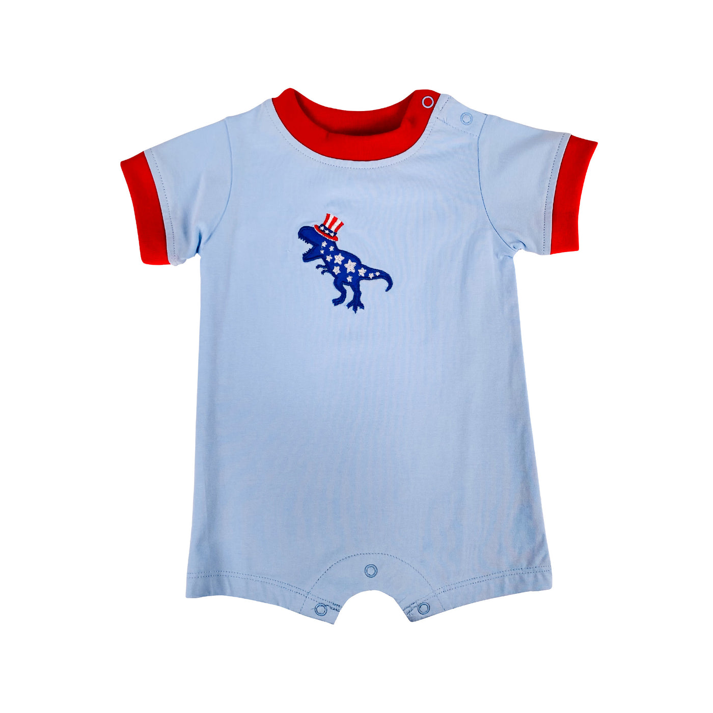 Patriotic dinosaur romper