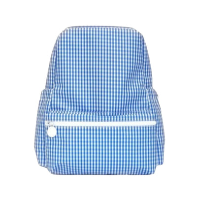 Trvl backpack royal blue gingham
