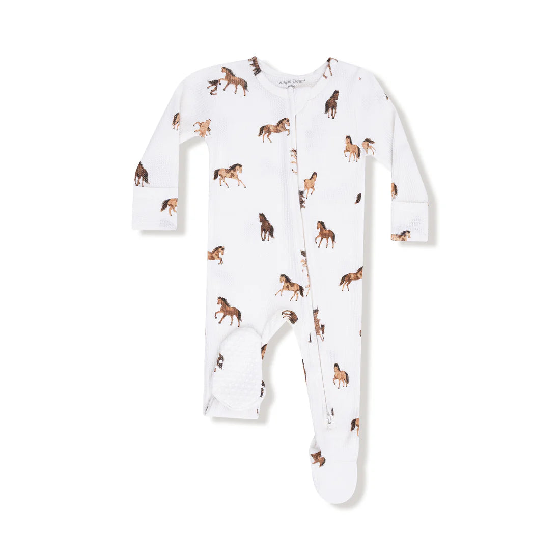 ZIPPER FOOTIE MINI HORSES