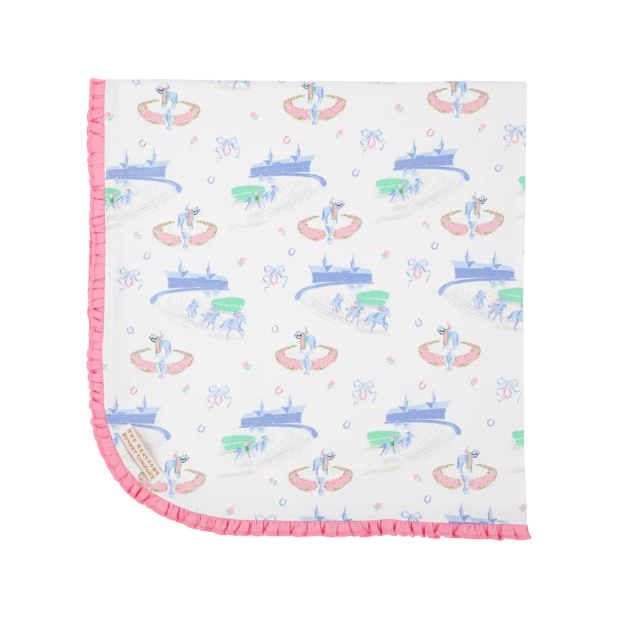Baby buggy blanket-derby day darling