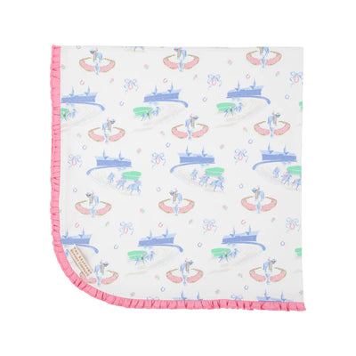 Baby buggy blanket-derby day darling