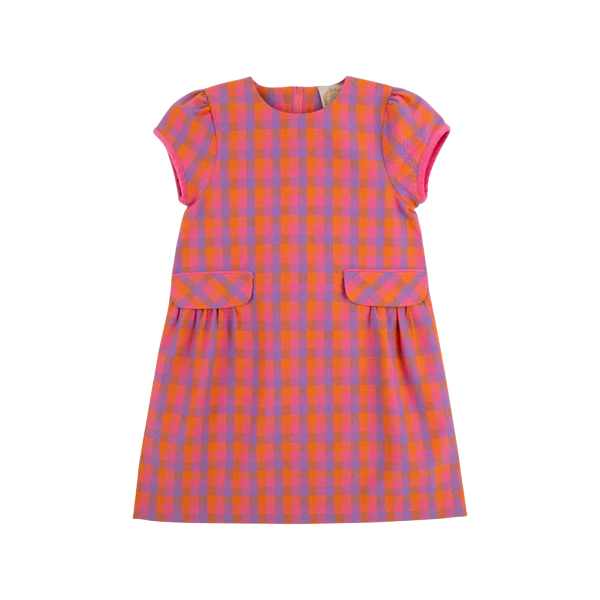 BETTS BOW DRESS (AUTUMN PUNCH PLAID)