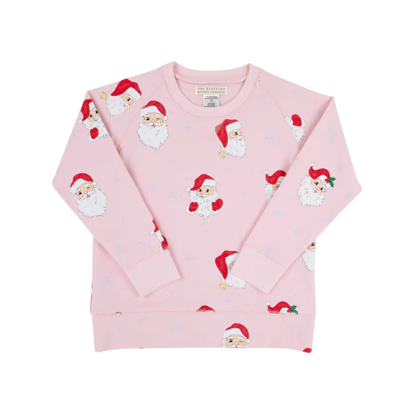 CASSIDY CREWNECK DEAR SANTA PINK