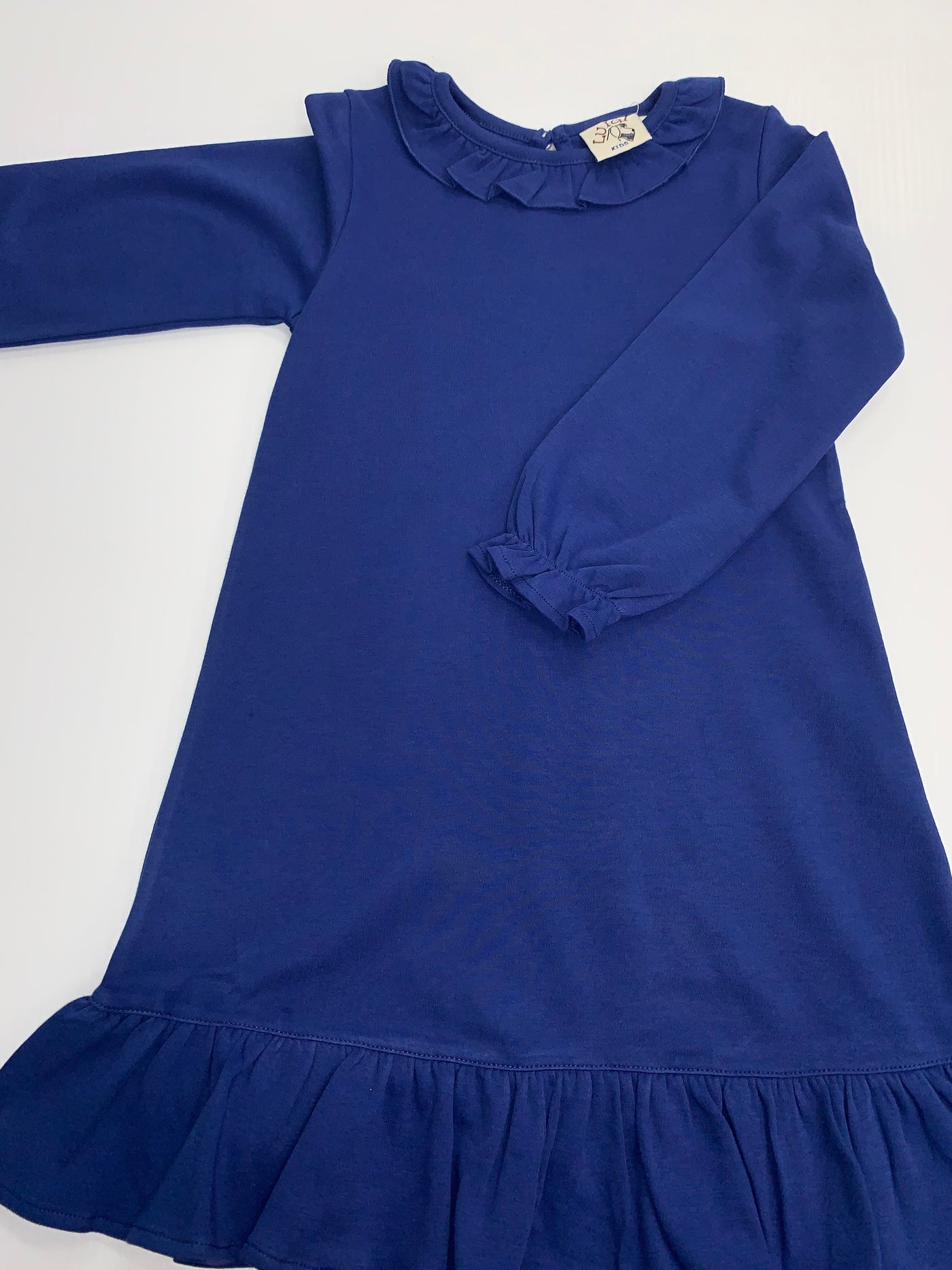 Royal blue ruffle dress