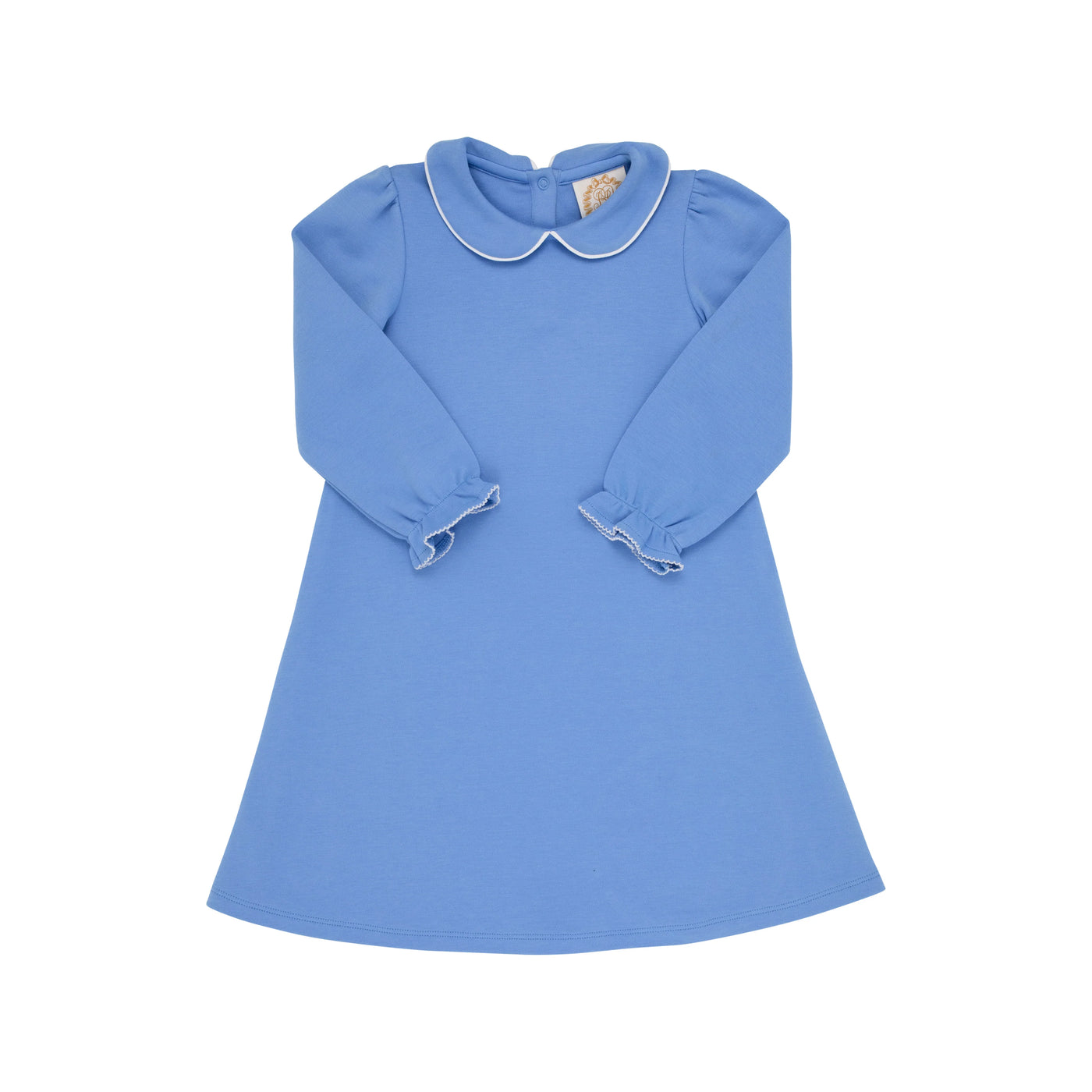 Sadie Sweatshirt Dress-Barbados Blue w/Worth Avenue White