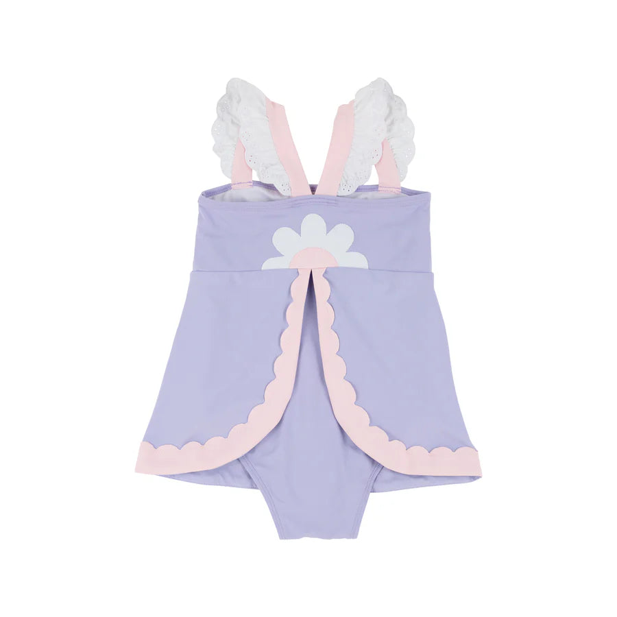 Sanctuary Scallop Swimsuit - Lauderdale Lavender with Palm Beach Pink