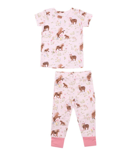 Pink horse lounge wear set