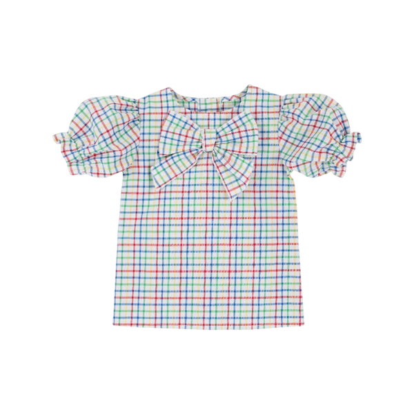 BEATRICE BOW BLOUSE- KINDNESS WINS