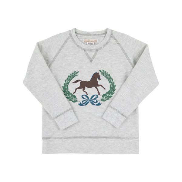 CADDISY CREWNECK GRANTLEY GRAY WITH HORSE