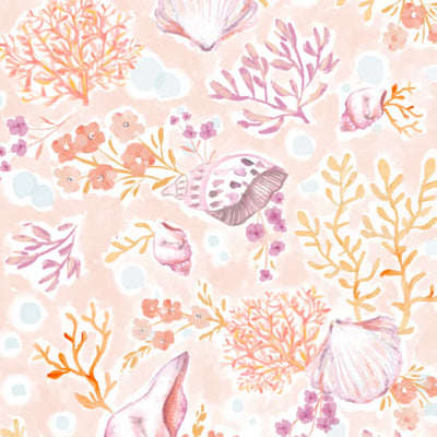 Coral floral baby dress set