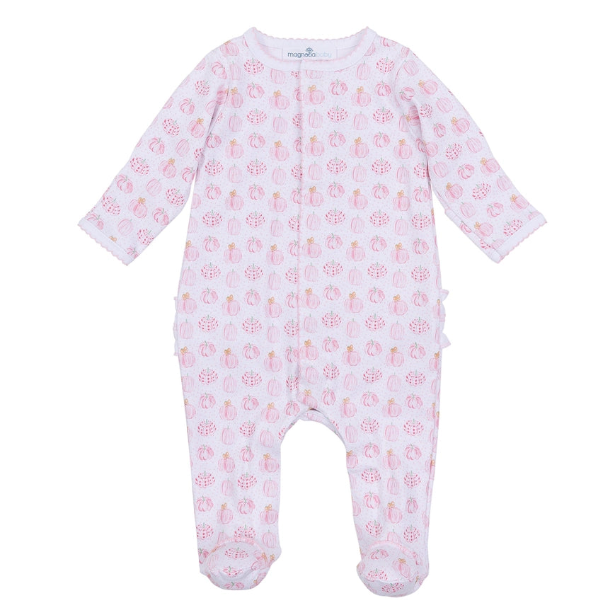 PRECIOUS PUMPKINS RUFFLE FOOTIE