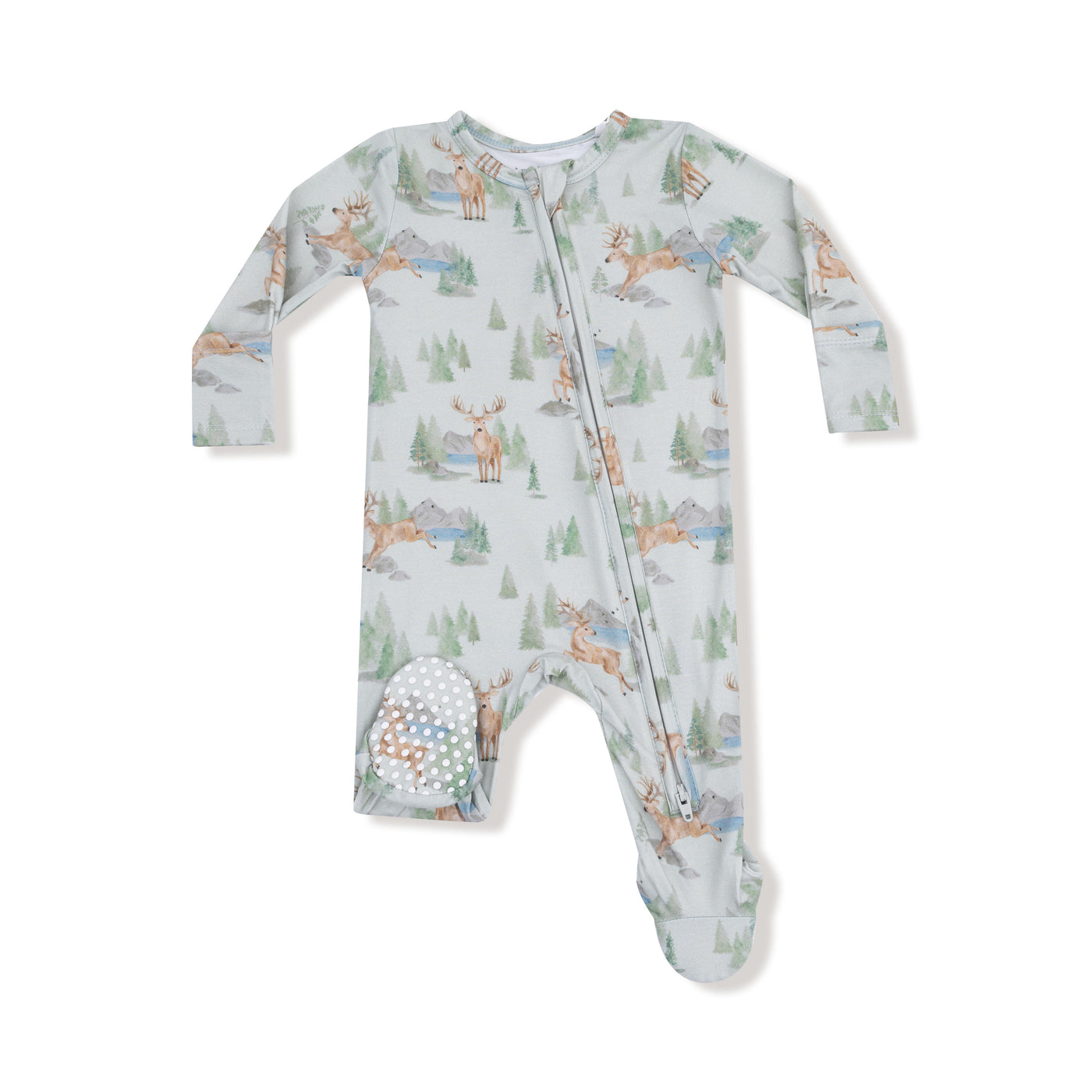 2 WAY ZIPPER FOOTIE BUCK DEER