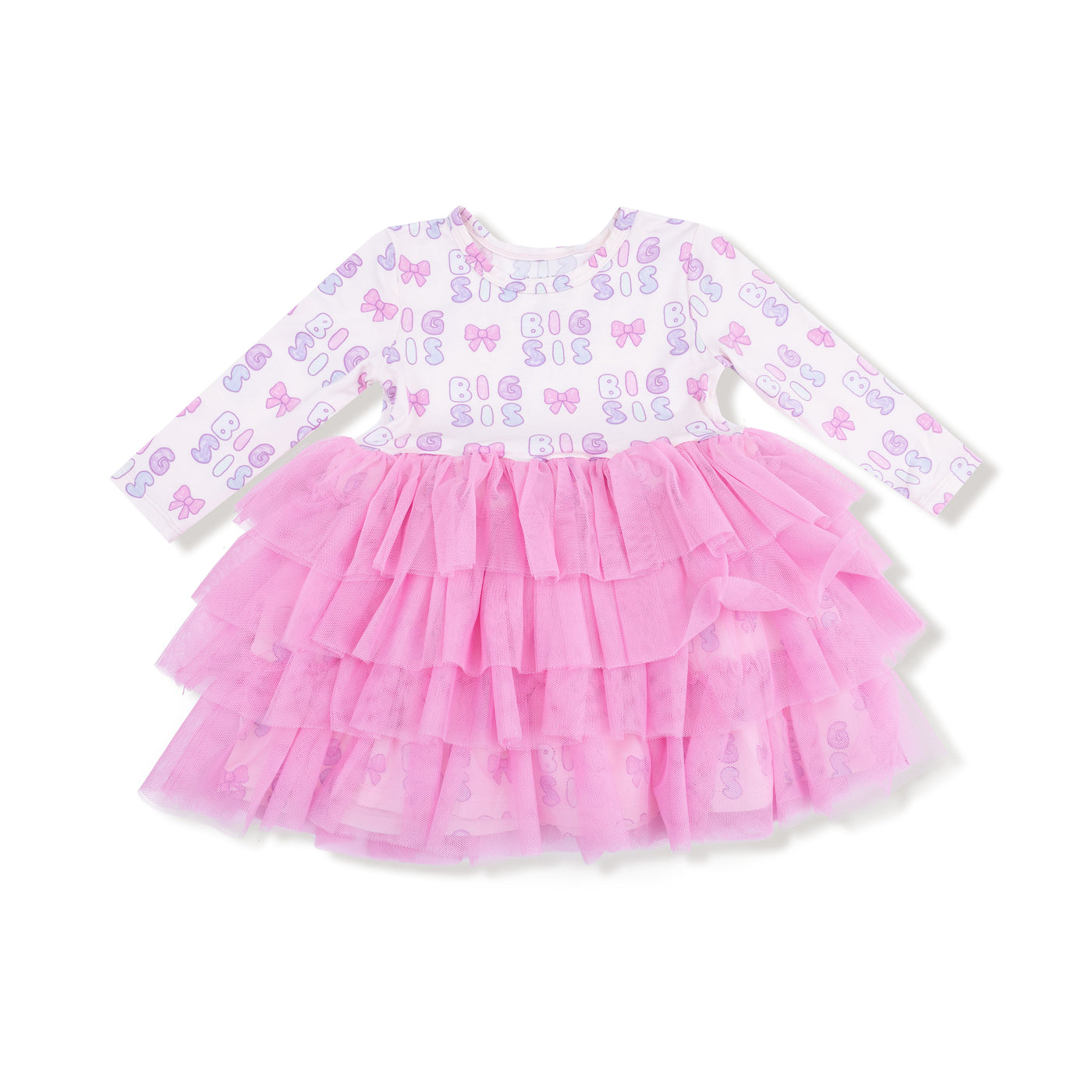 L/S TULLE DRESS BIG SIS