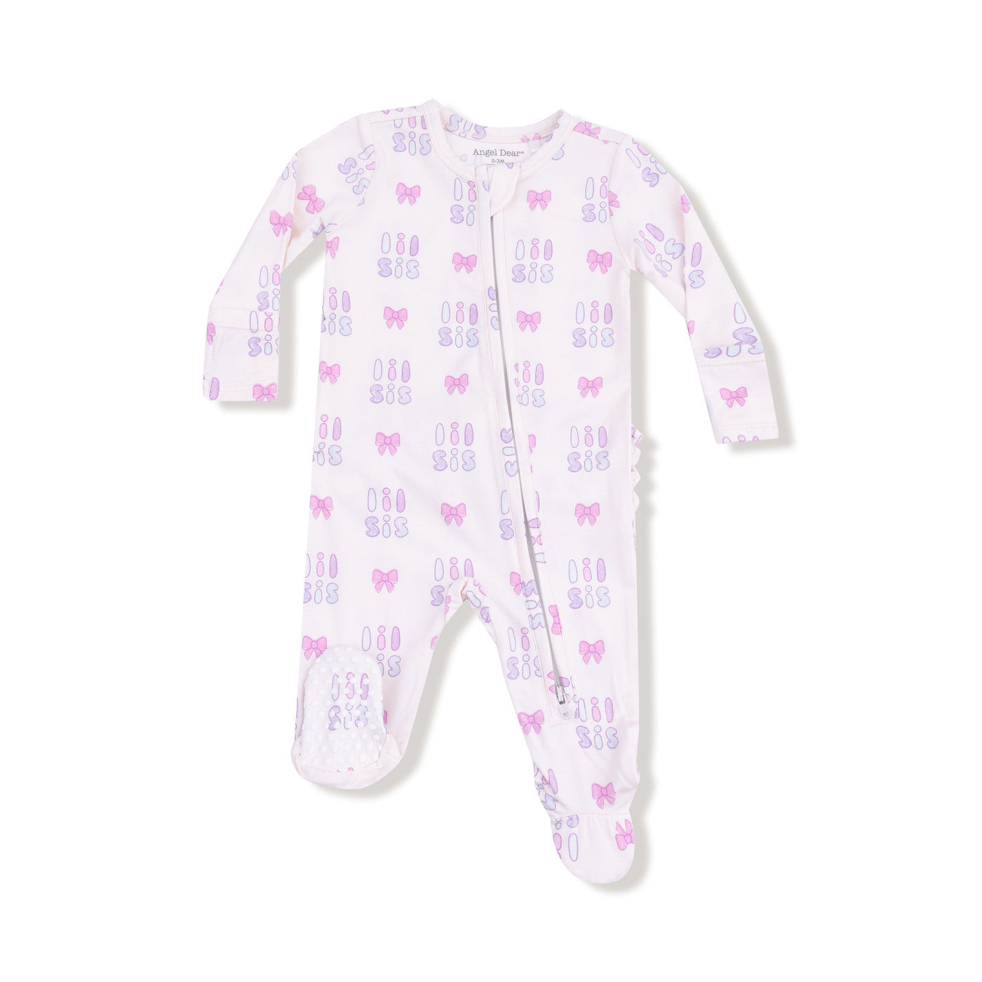 2 WAY RUFFLE ZIP FOOTIE LIL SIS