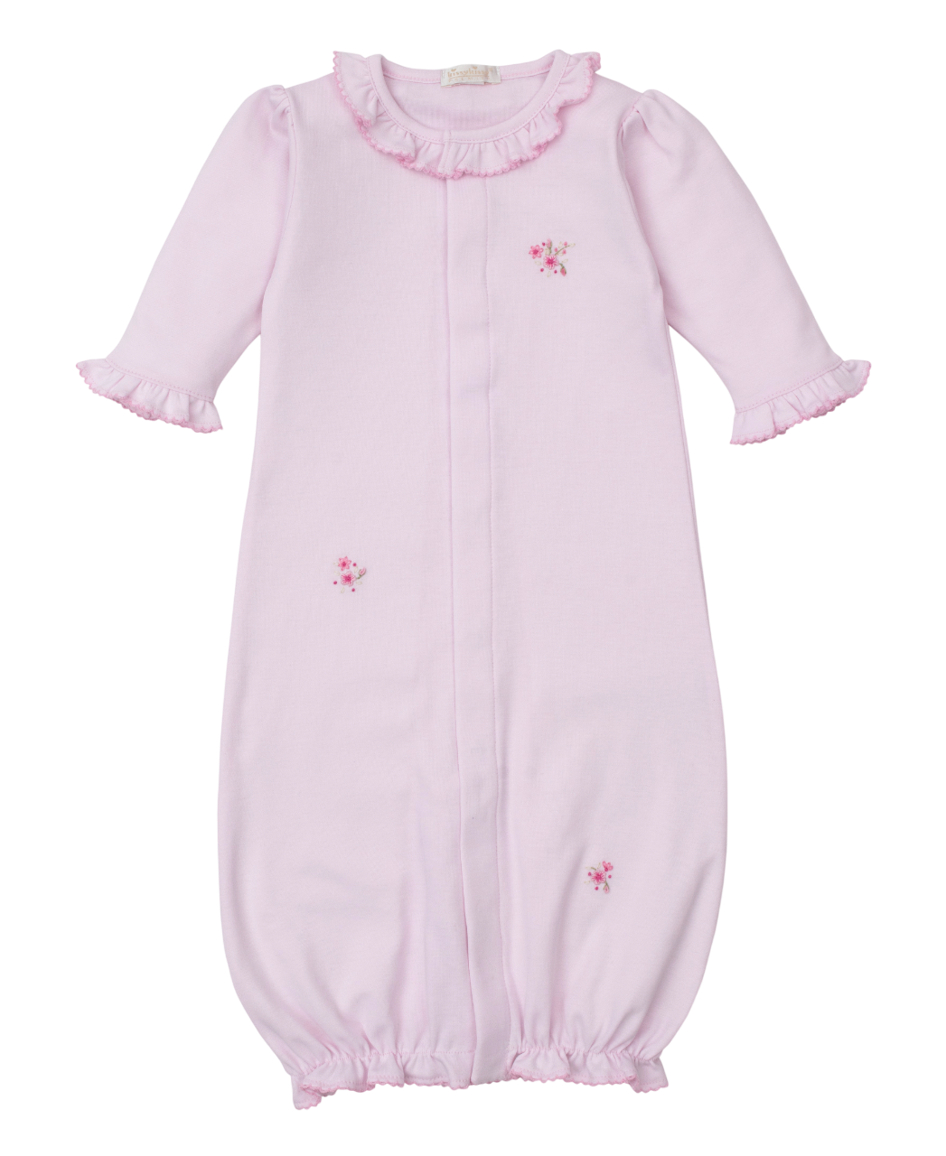 CONVERTER GOWN W/ HAND EMROIDERY ROSE BLOOMS