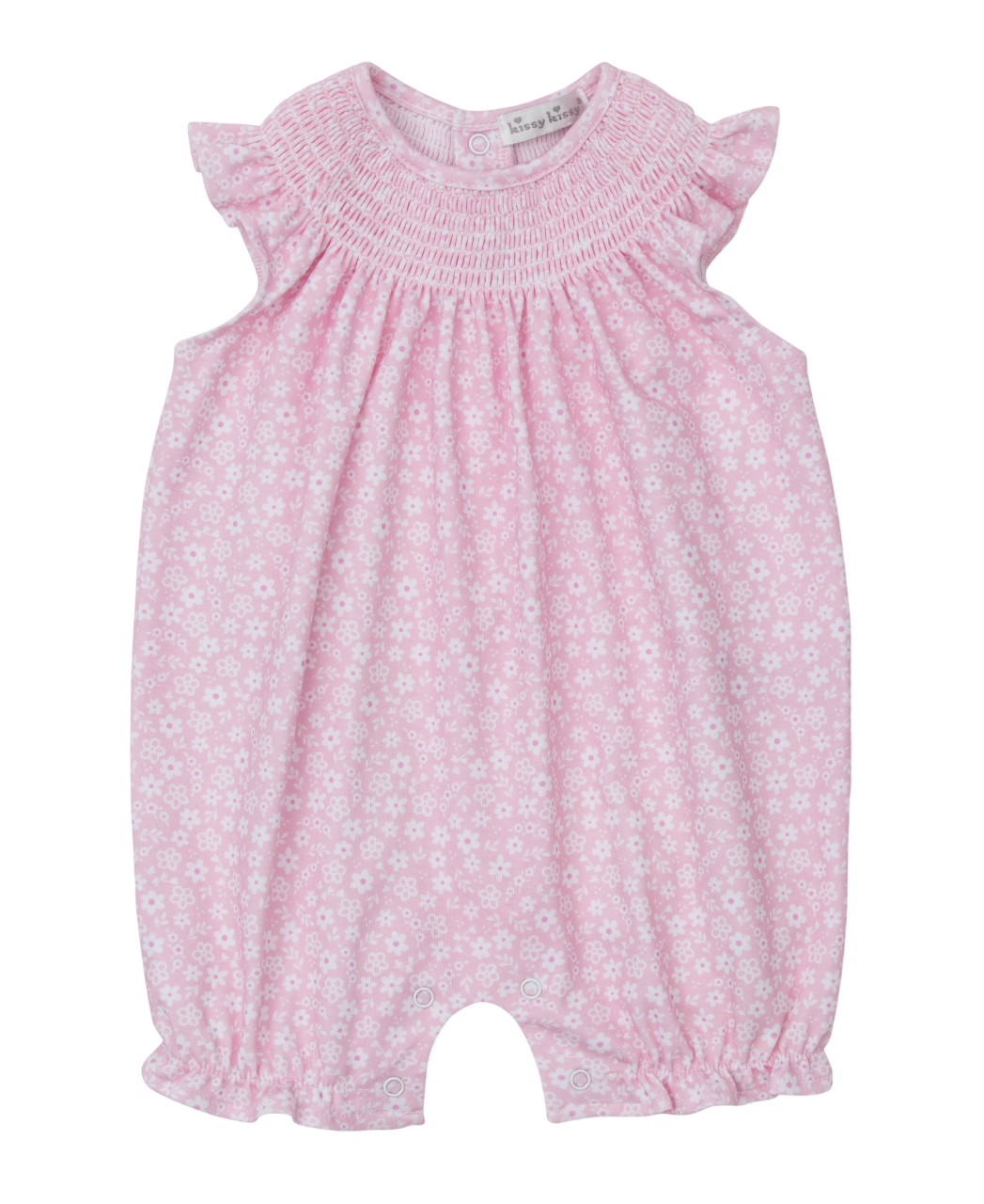 SLEEVELESS SMOCKED PLAYSUIT FALL IN BLOOM