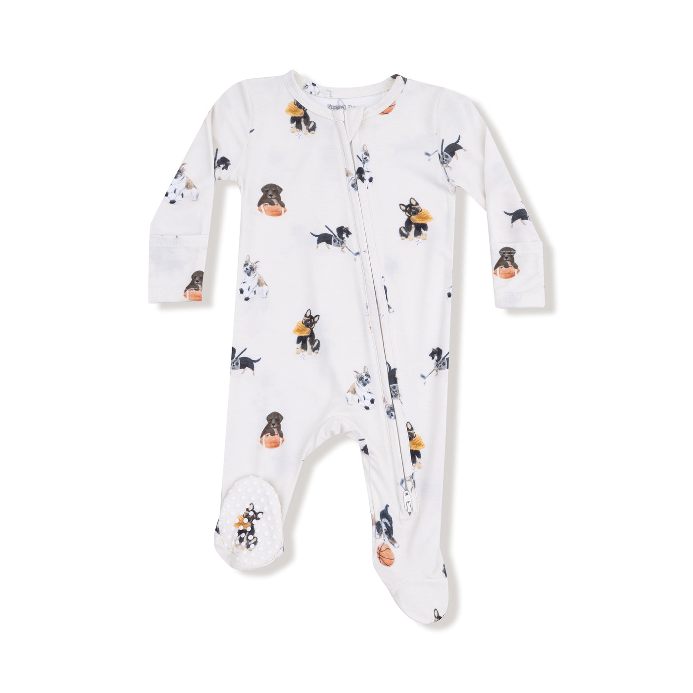 2 WAY ZIPPER FOOTIE SPORTY PUPPYS