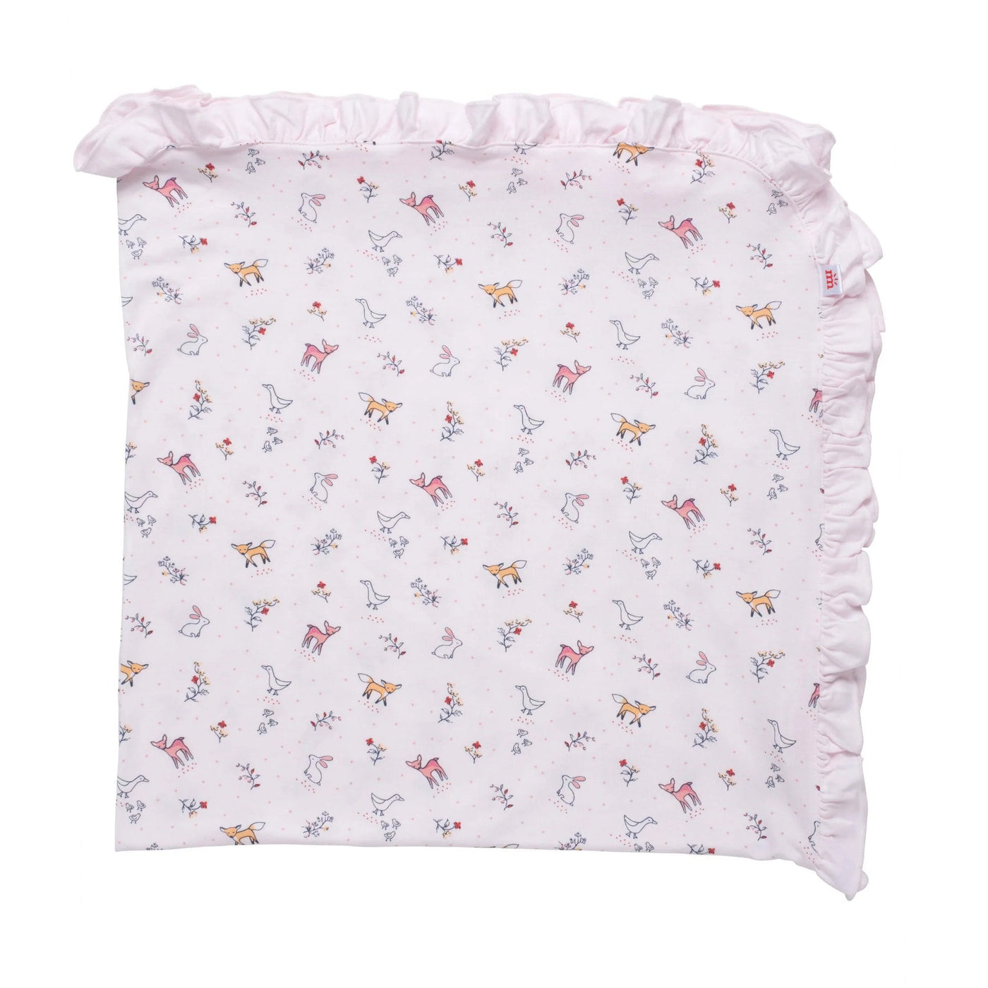 Woodsy tale swaddle blanket pink