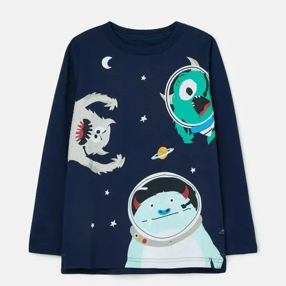 Finlay longsleeve top with space creatures