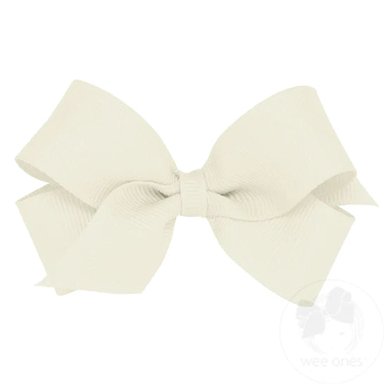 MINI CLASSIC GROSGRAIN GIRLS HEAD BOW (PLAIN WRAP)