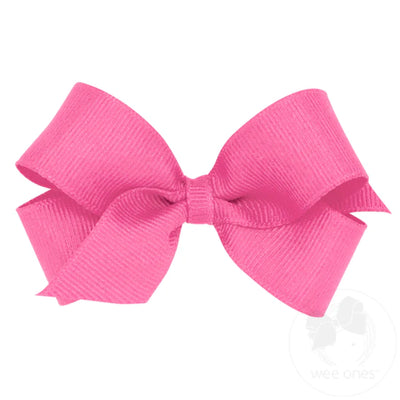 MINI CLASSIC GROSGRAIN GIRLS HEAD BOW (PLAIN WRAP)