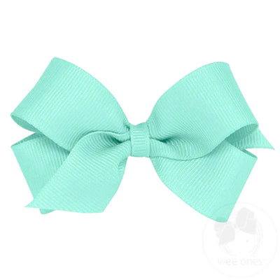 MINI CLASSIC GROSGRAIN GIRLS HEAD BOW (PLAIN WRAP)