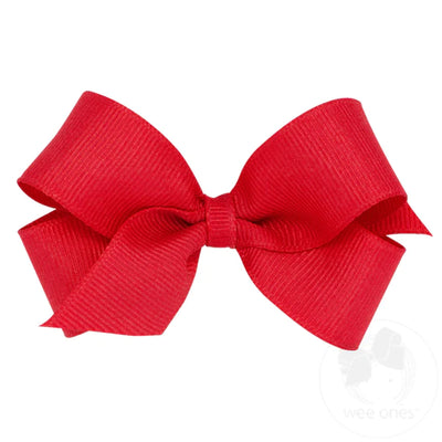 MINI CLASSIC GROSGRAIN GIRLS HEAD BOW (PLAIN WRAP)