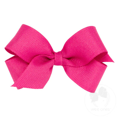 MINI CLASSIC GROSGRAIN GIRLS HEAD BOW (PLAIN WRAP)