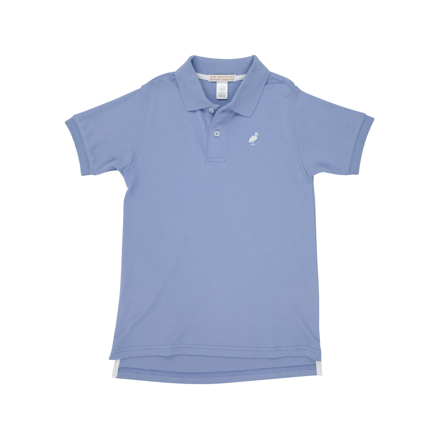 Prim and Proper Polo in Periwinkle and White