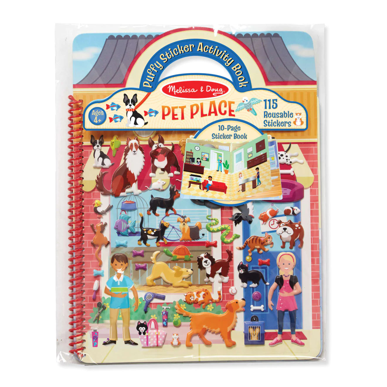 Pet palace puffy stickers