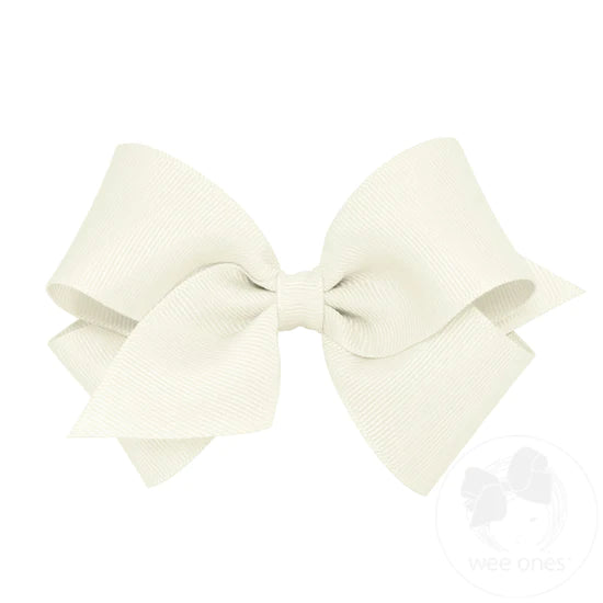 SMALL CLASSIC GROSGRAIN GIRLS HAIR BOW (PLAIN WRAP)