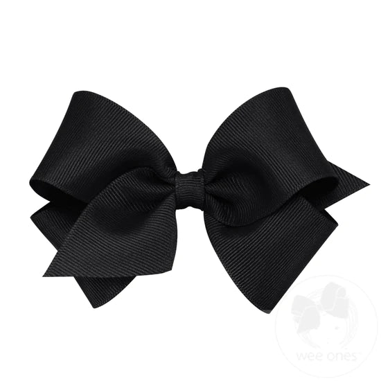 SMALL CLASSIC GROSGRAIN GIRLS HAIR BOW (PLAIN WRAP)