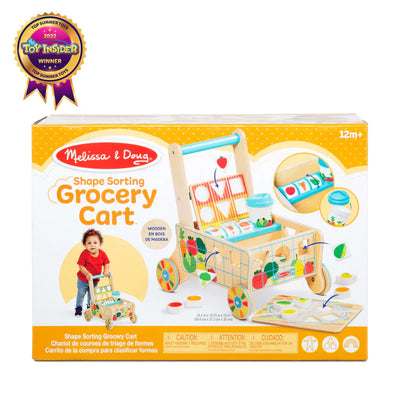 Wooden grocery cart