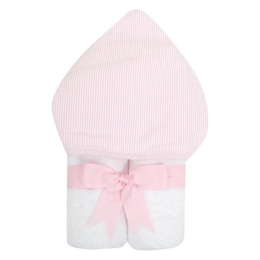 Everykid Pink Stripe Hooded Towel