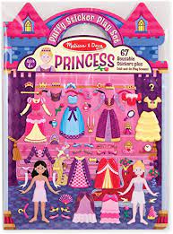 Princess puffy stickers