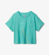 Shooting Heart Front Pocket Boxy Tee