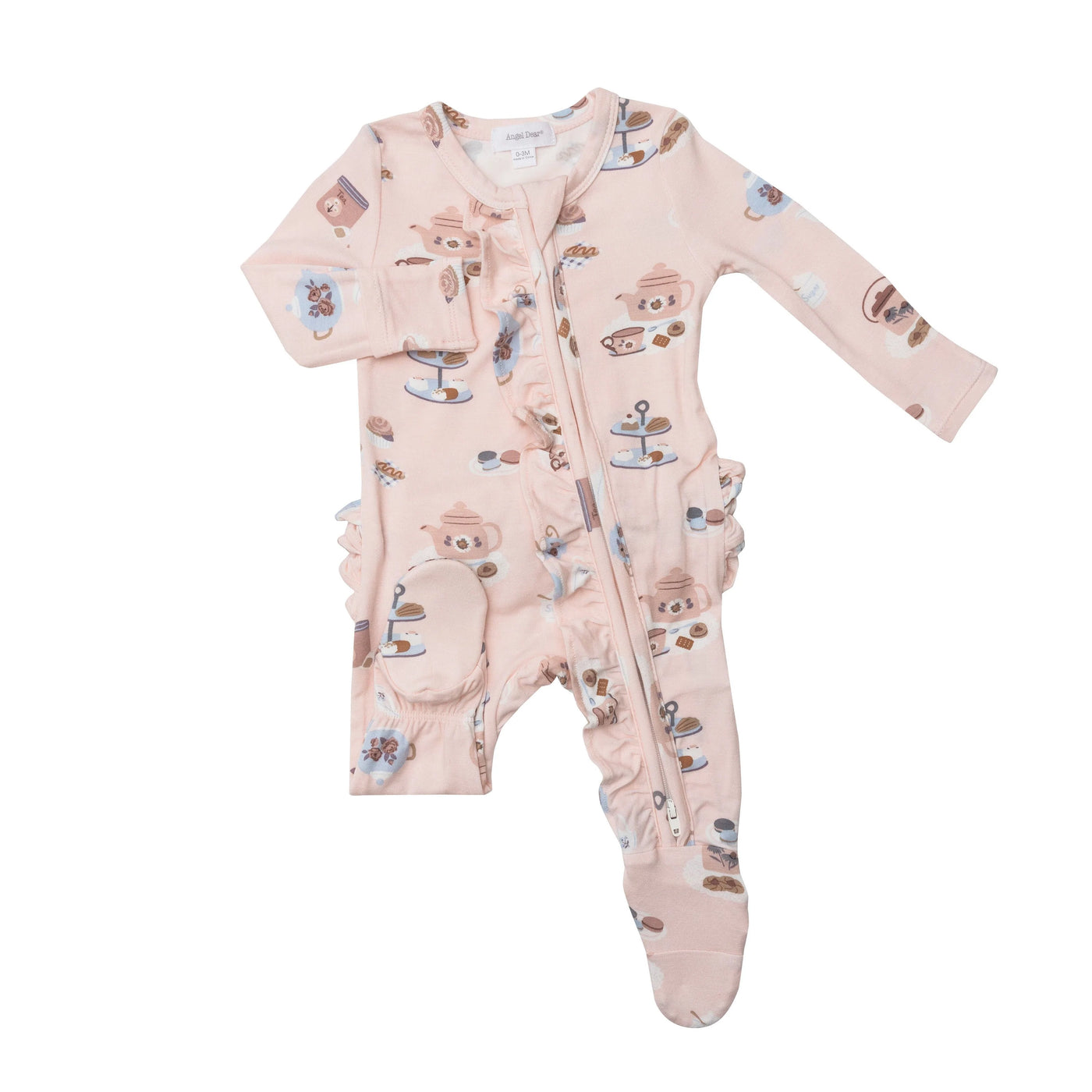 Angel Dear Tea Party Footie 2 Way Zipper