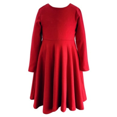 Red twirl dress