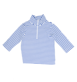 Cooper quarter zip-royal blue stripe